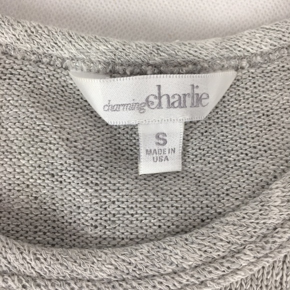 Charming Charlie Silver & Black Arrow Front Sweater - Picture 5 of 7